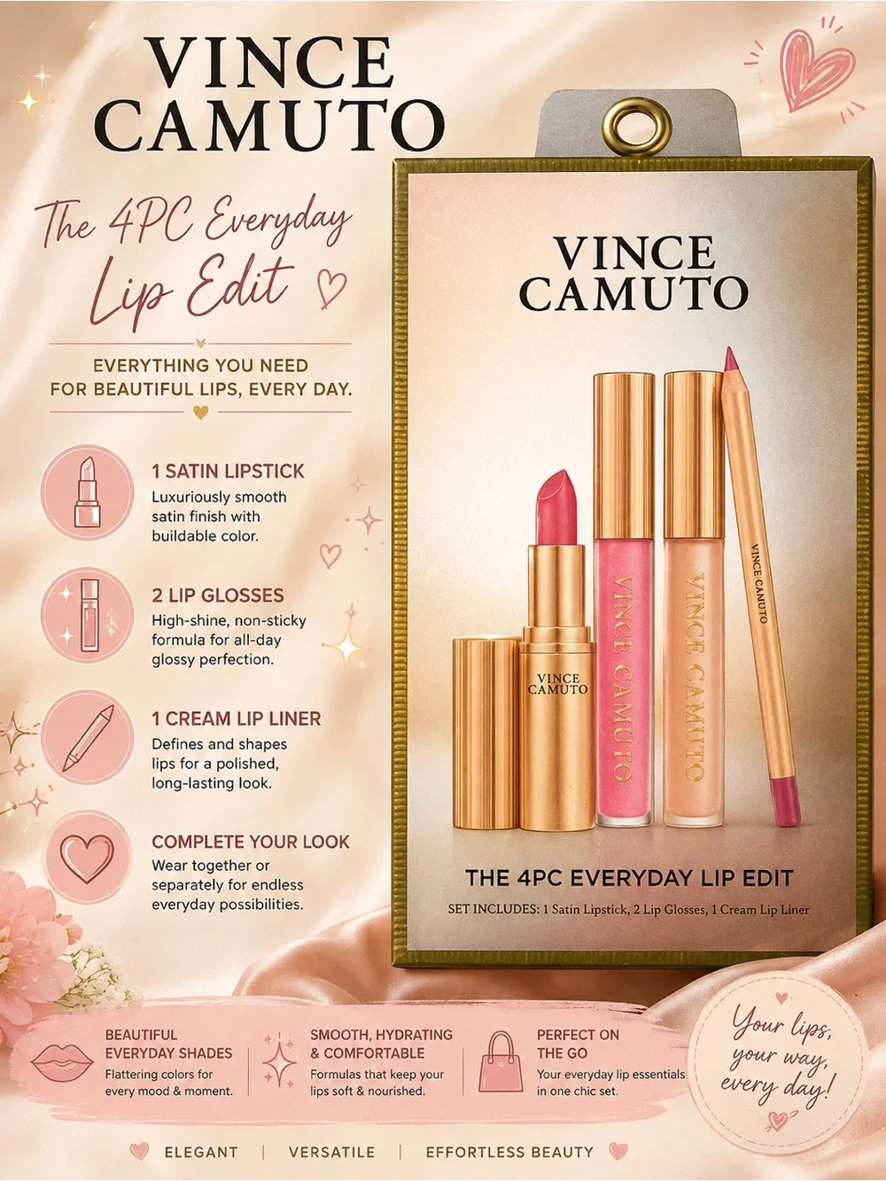 Vince Camuto Lip Set